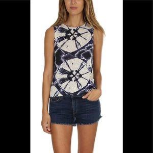 Majestic Filatures linen tie dye tank